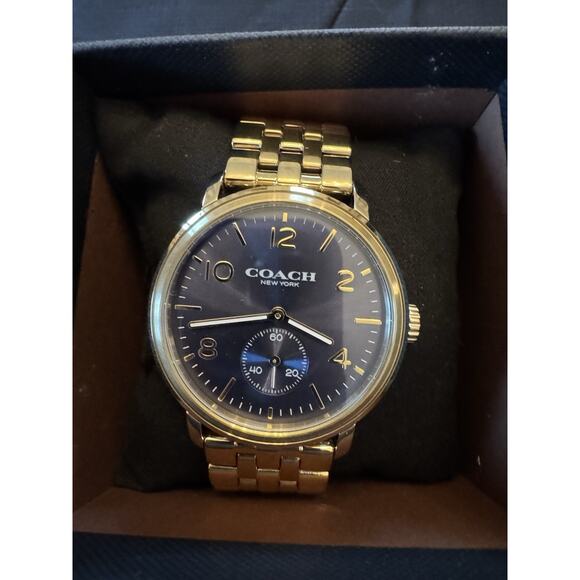 Coach Other - COACH Men's Harrison Gold-tone Bracelet Watch with Box
